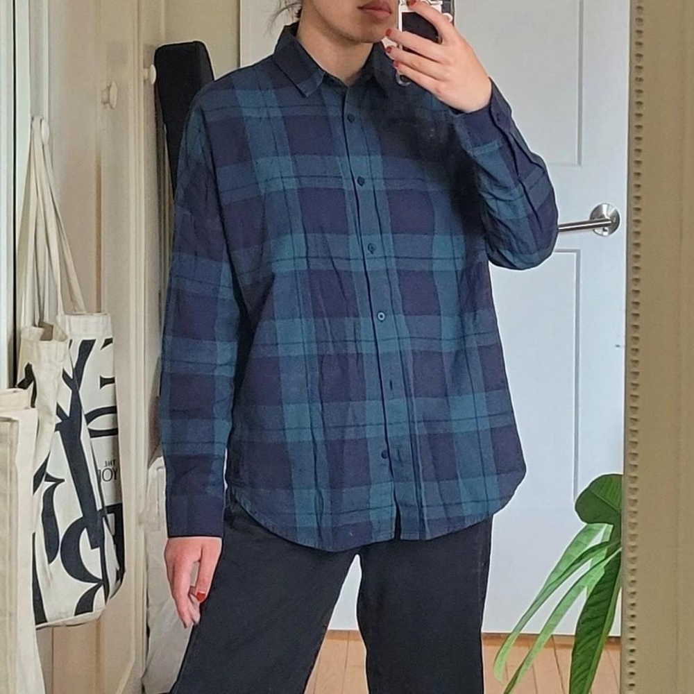 Oak + Fort plaid button up